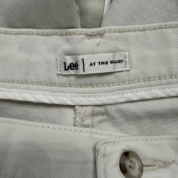 Lee Women’s Pants 24W Beige Stretch Cotton Straight Leg Casual - Picture 3 of 7